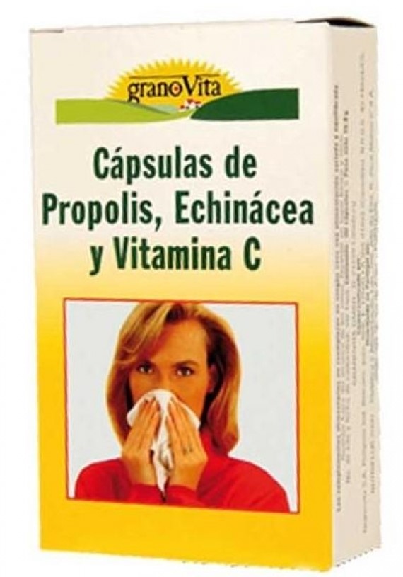 CÁPSULAS DE PRÓPOLIS, ECHINACEA Y VITAMINA C